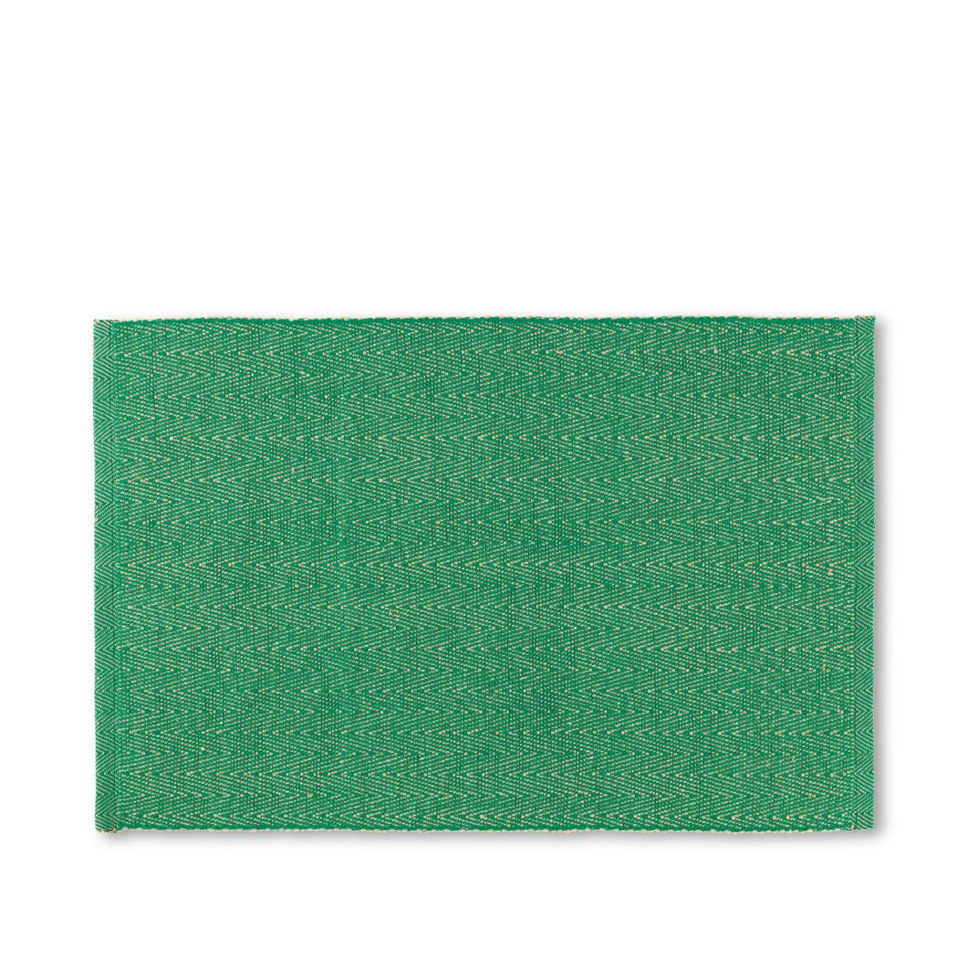 Herringbone dækkeserviet - grøn